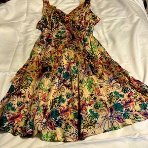 Gorgeous summer dress, bohemian style, light, 100% silk lining.